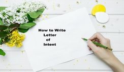 How to write letter of Intent