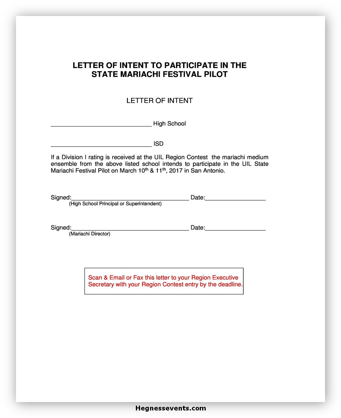 Letter of Intent Template 04