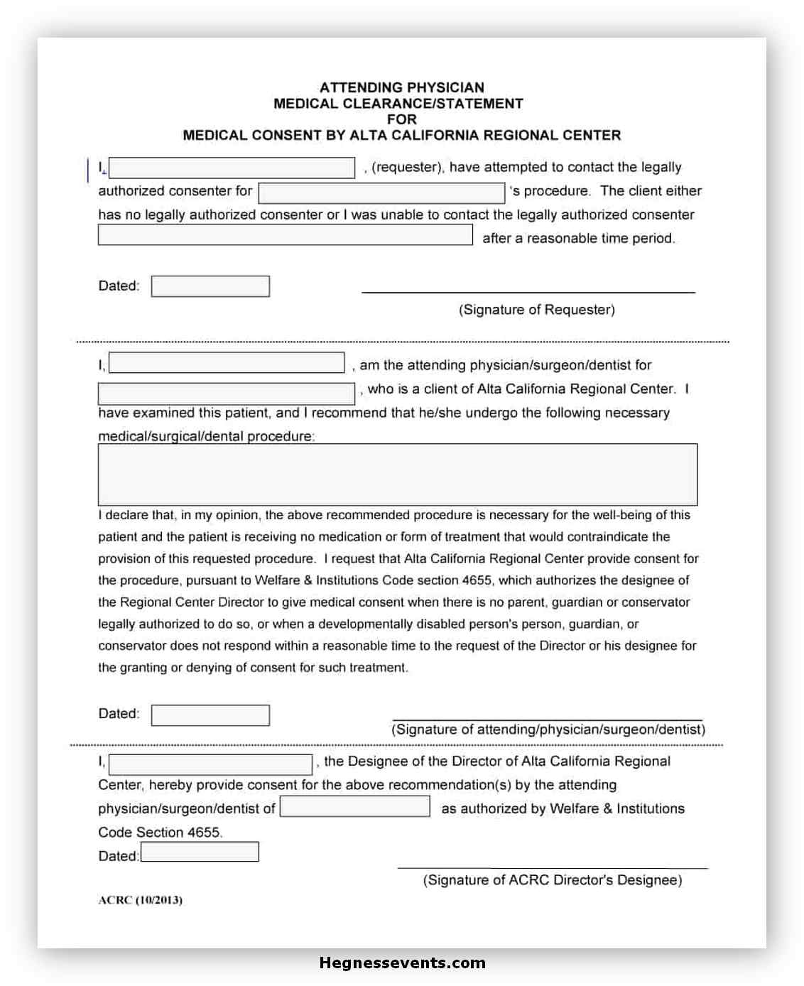 Medical Consent Form Printable 16
