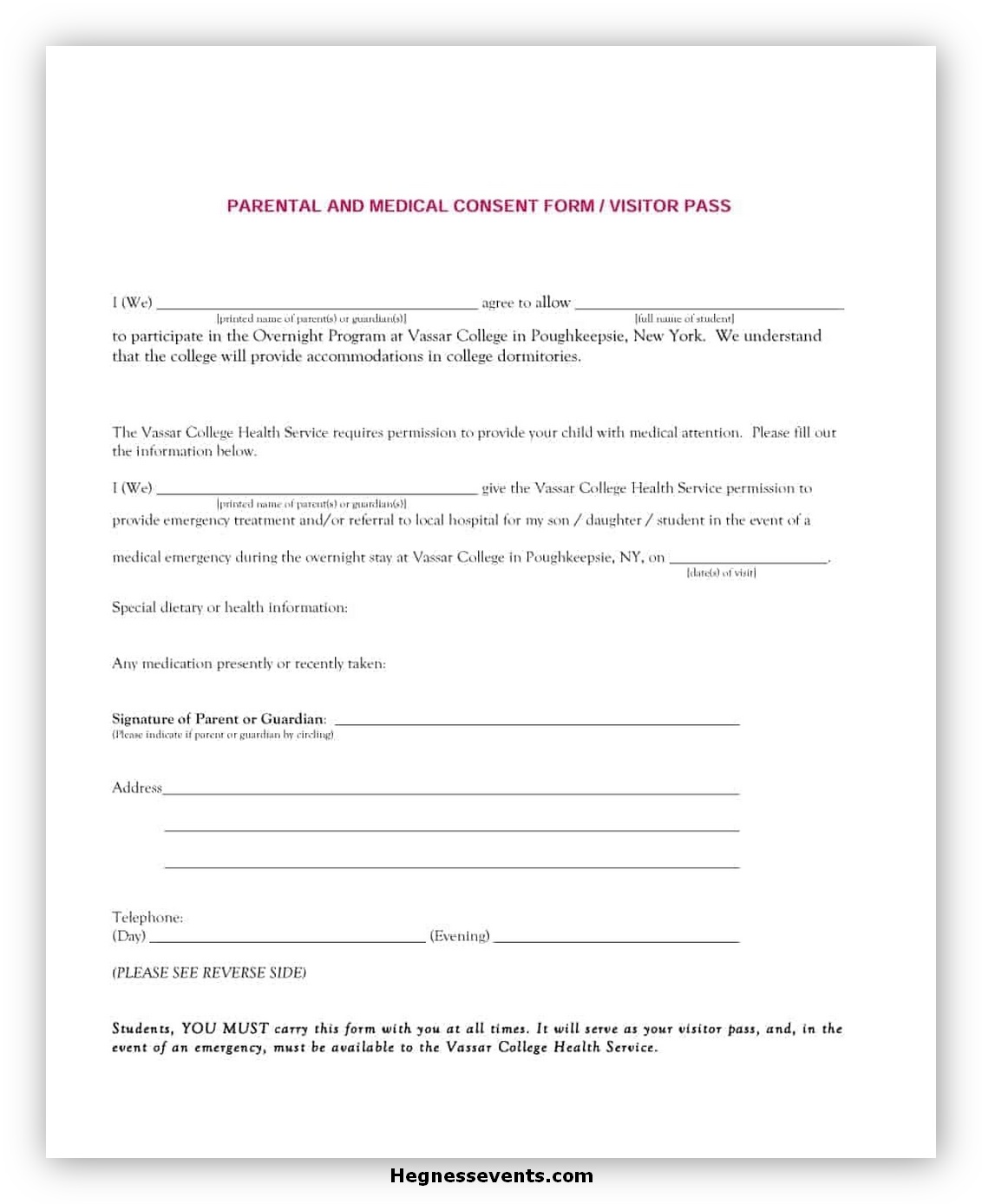 Medical Consent Form for Grandparents 02