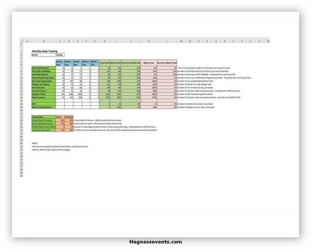 Monthly Goal Tracker Template 06