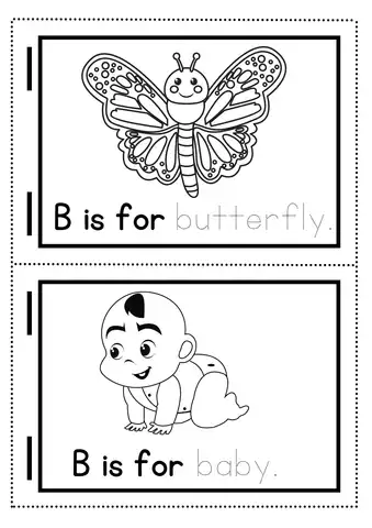 Letter B Preschool Crafts Butterflyand Baby