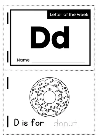 Letter D Preschool Crafts Donuts