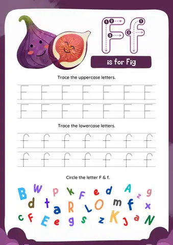 Letter F Preschool Crafts for Fig