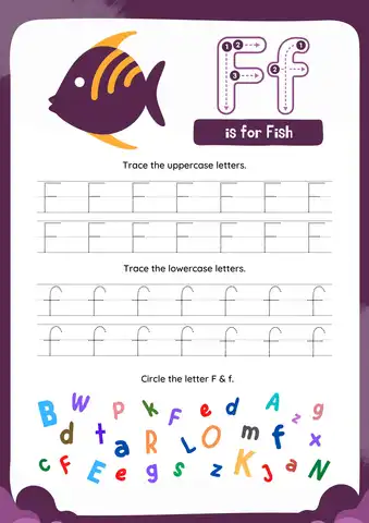 Letter F Preschool Crafts for Fish