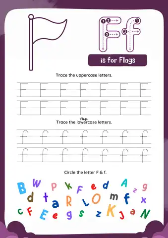 Letter F Preschool Crafts for Flags