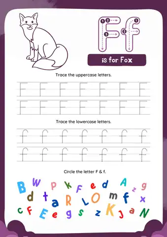 Letter F Preschool Crafts for Fox